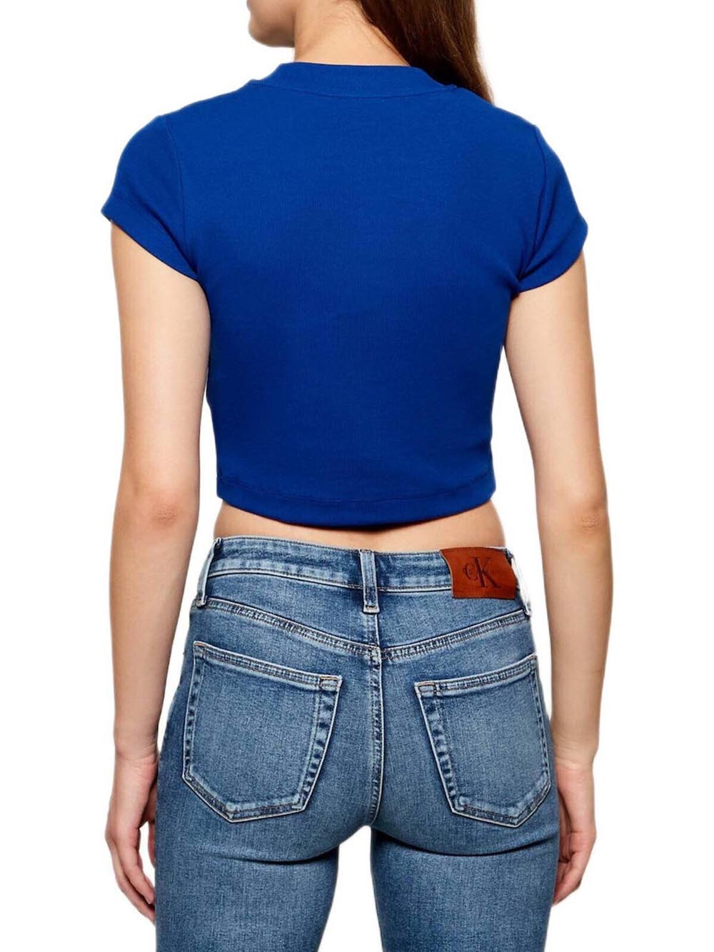 Calvin Klein Jeans T-shirt Donna Lv047ab802 Bluette