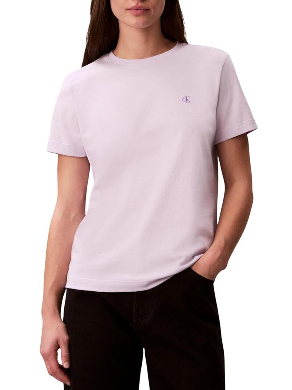 Calvin Klein Jeans T-shirt Donna Lv047b224g Lilla