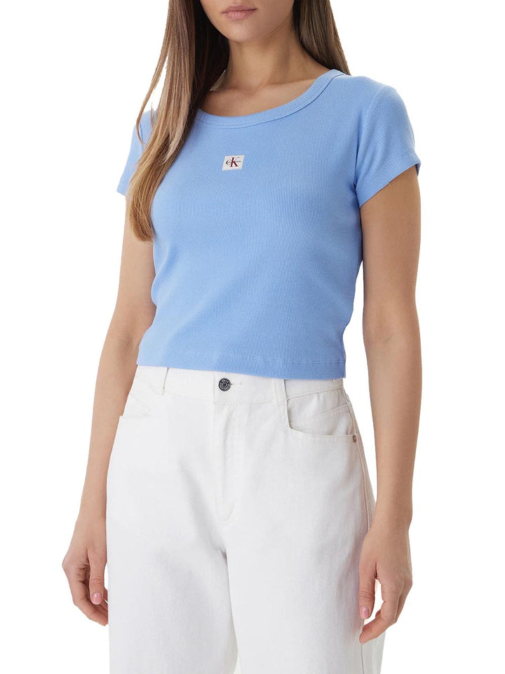 Calvin Klein Jeans T-shirt Donna Lv047c200g Blu