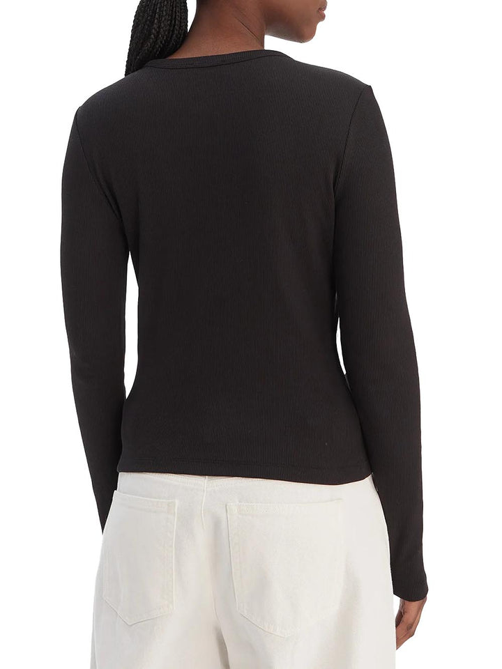 Calvin Klein Jeans T-shirt Donna Lv047e205g Nero