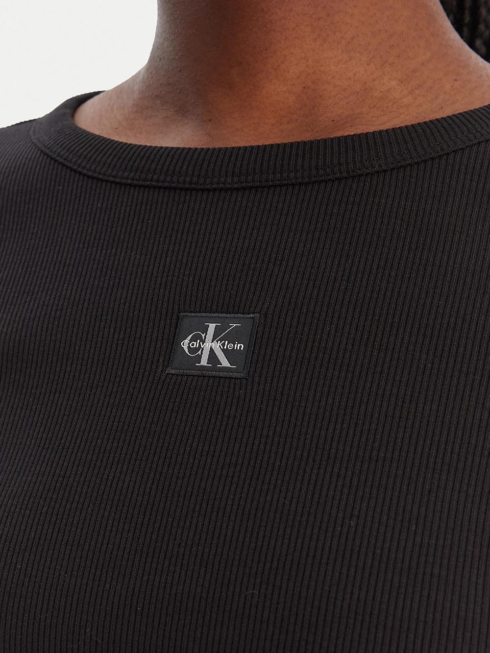 Calvin Klein Jeans T-shirt Donna Lv047e205g Nero