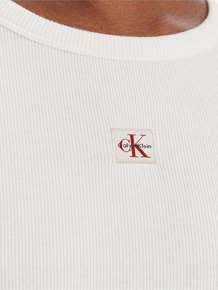 Calvin Klein Jeans T-shirt Donna Lv047e205g Bianco