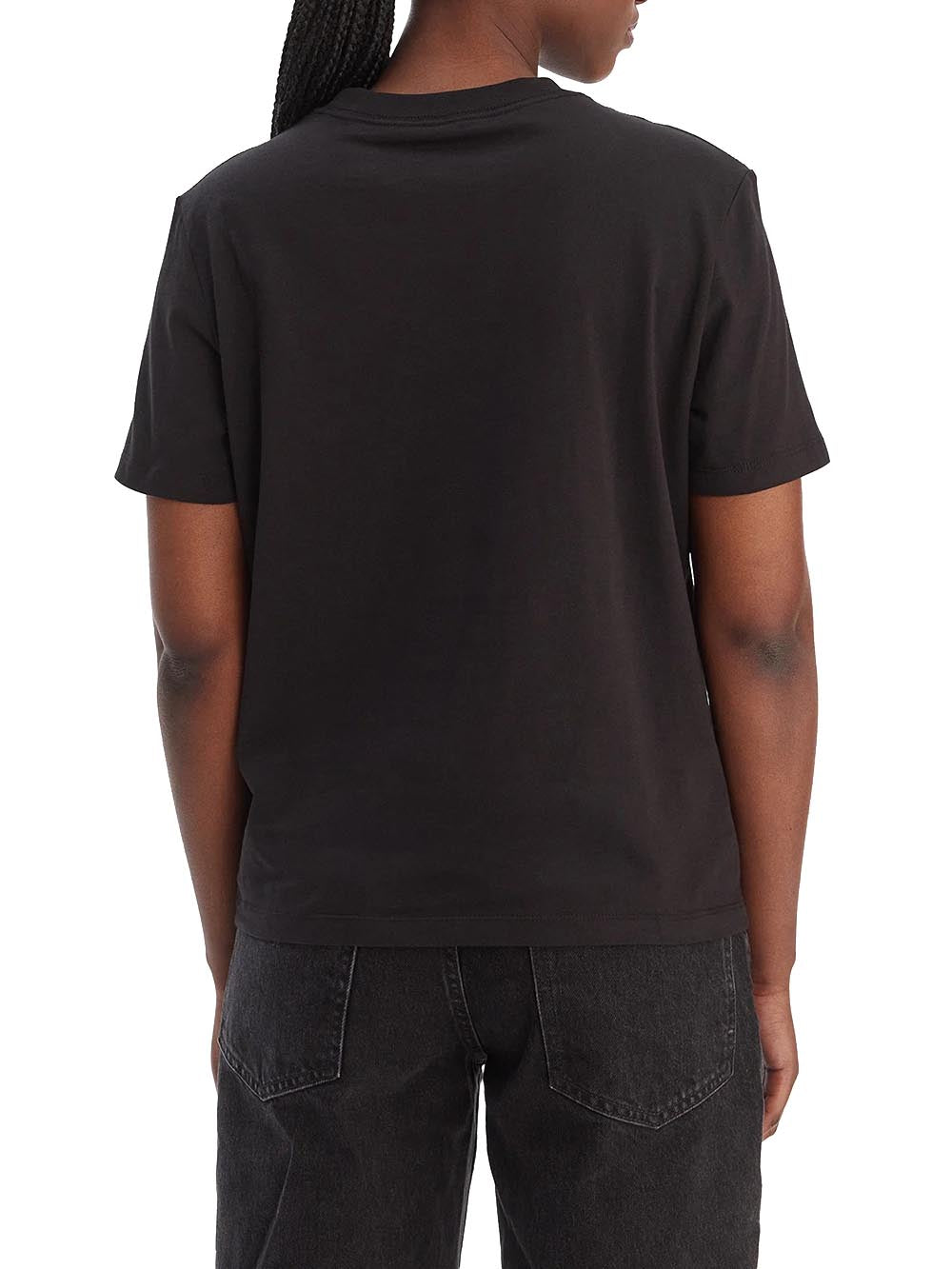 Calvin Klein Jeans T-shirt Donna Lv047e809g Nero