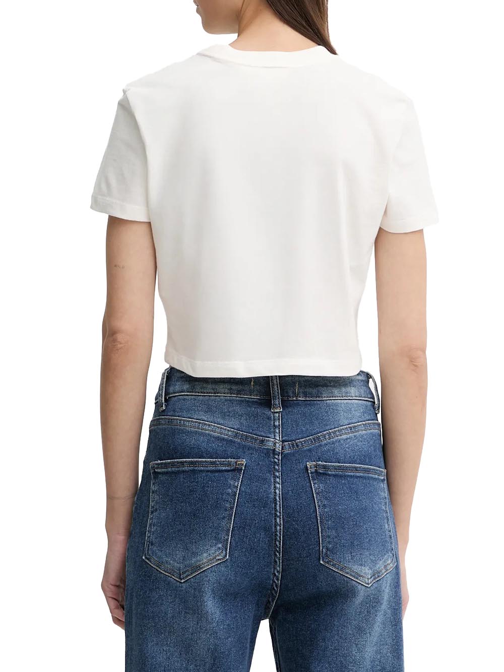 Calvin Klein Jeans T-shirt Donna Lv047e823g Panna