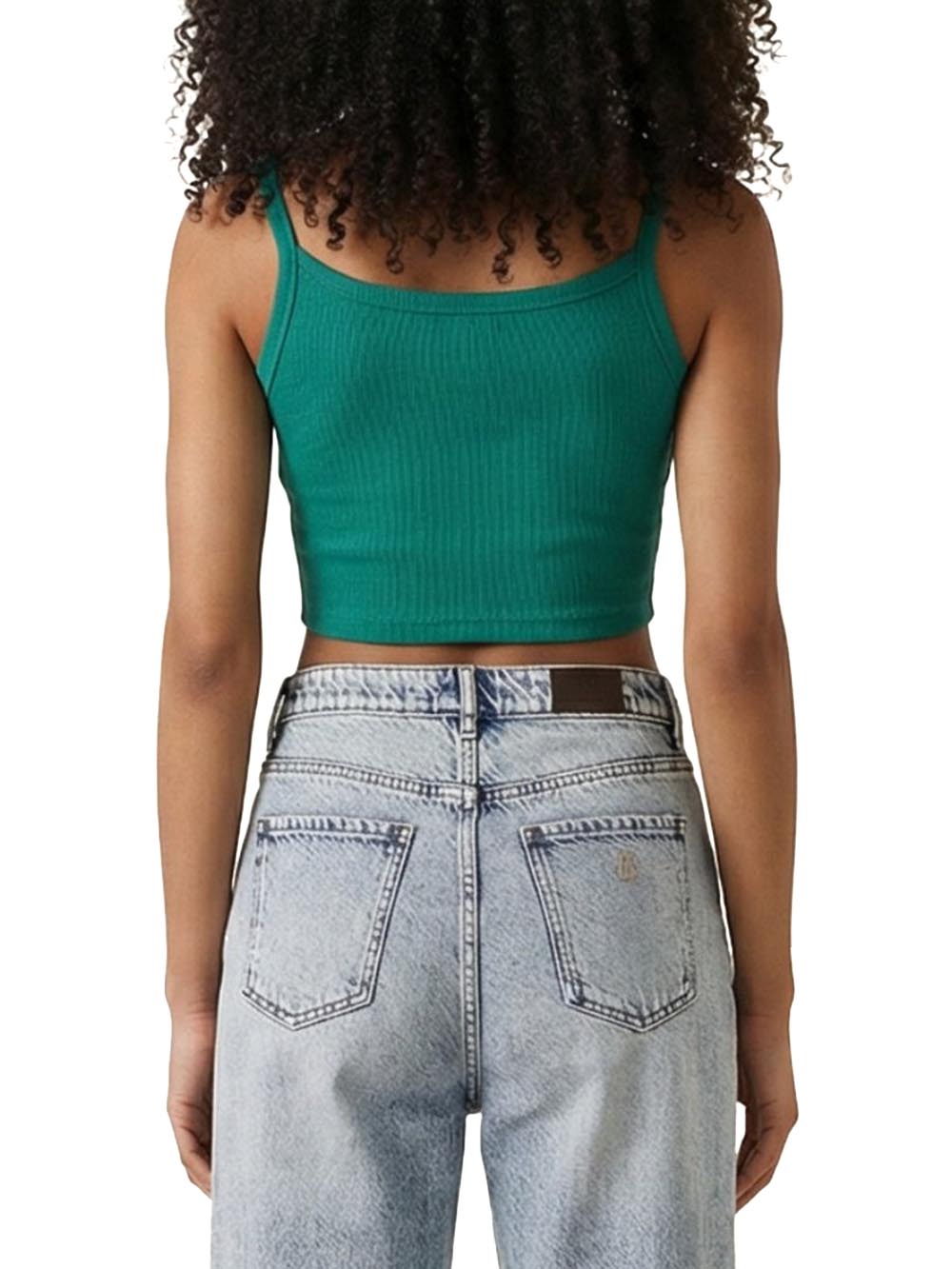 Calvin Klein Jeans Top Donna Lv047f221g Verde