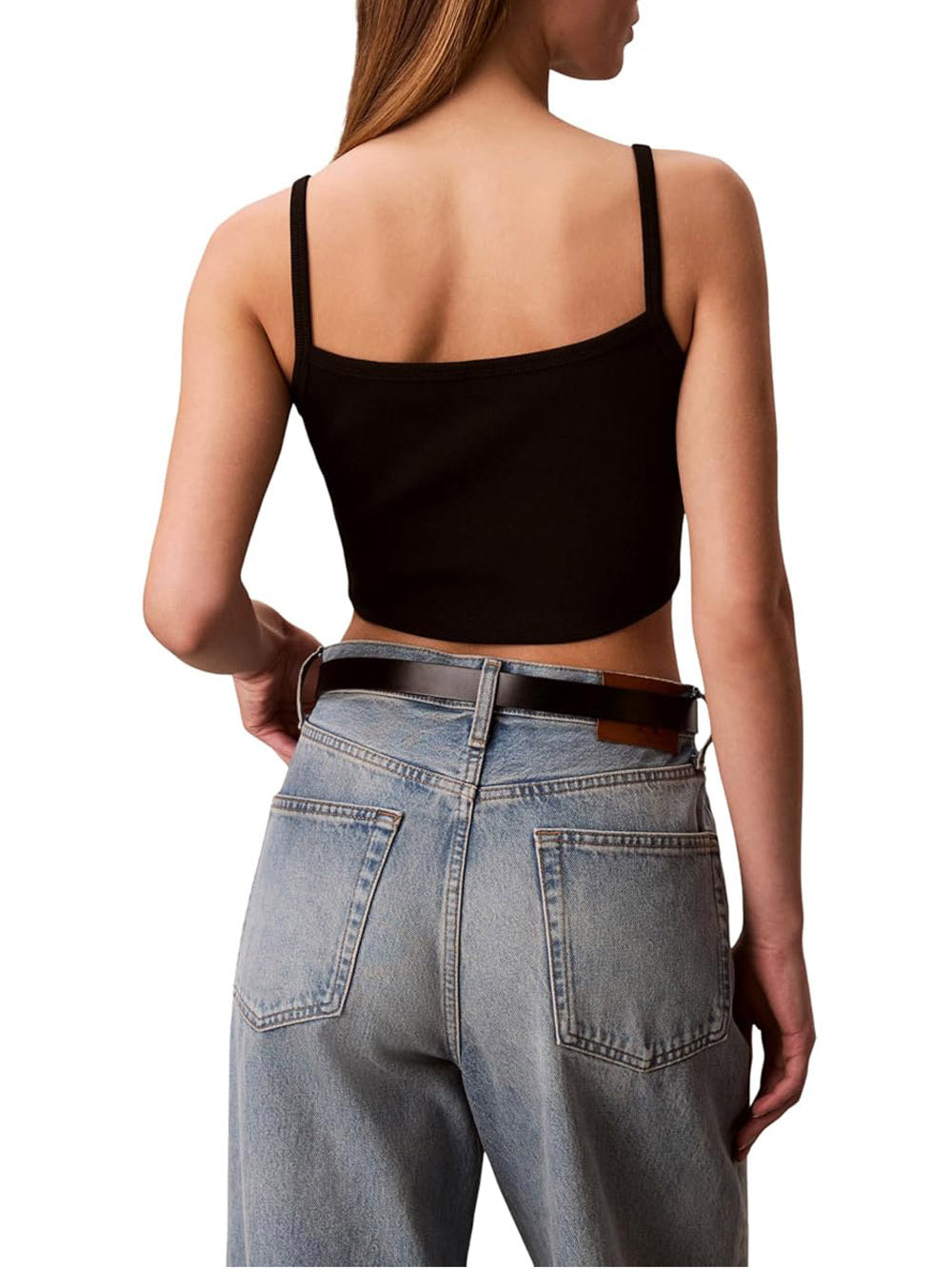 Calvin Klein Jeans Top Donna Lv047f221g Nero