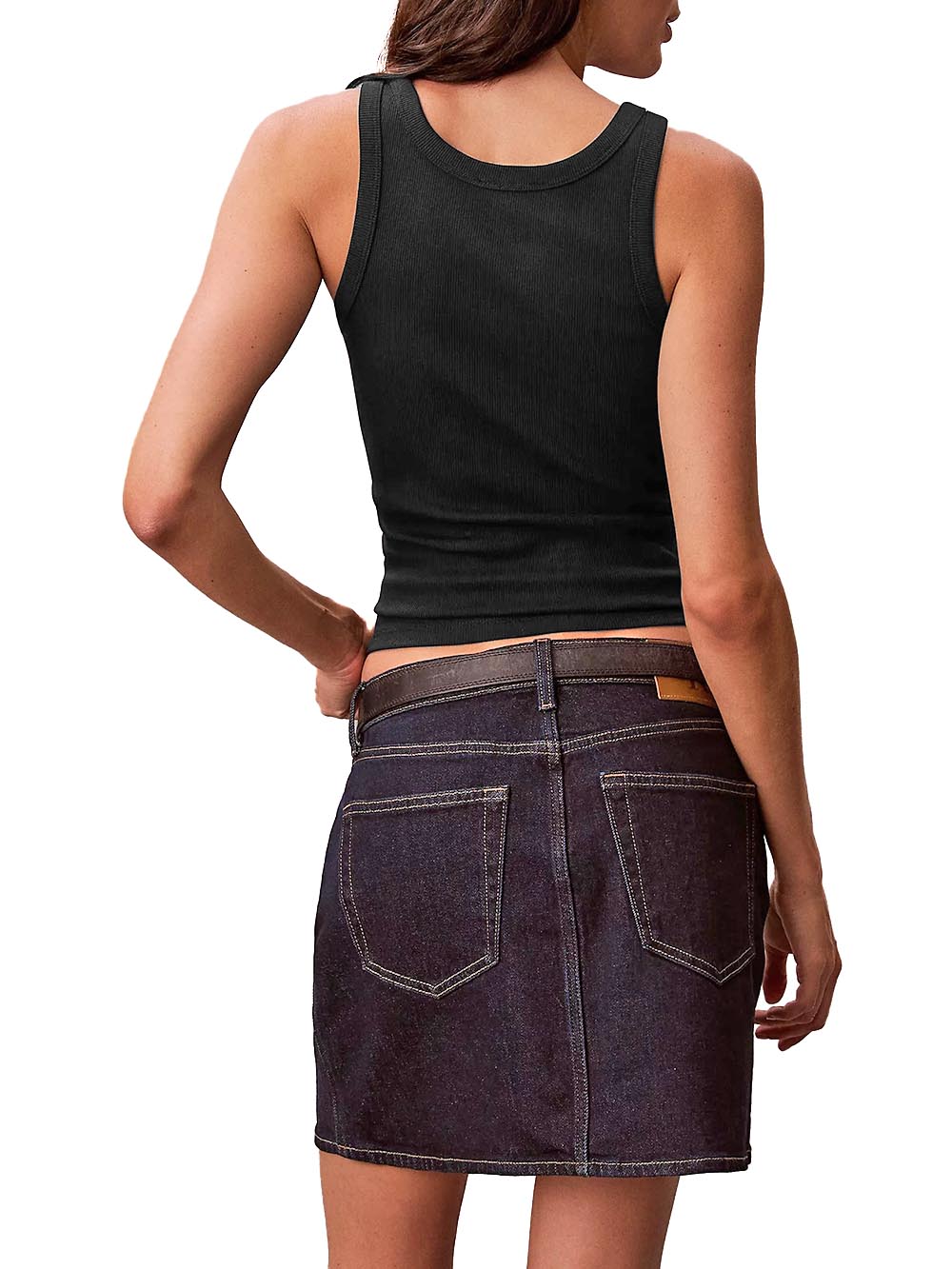 Calvin Klein Jeans Canotta Donna Lv047f816g Nero