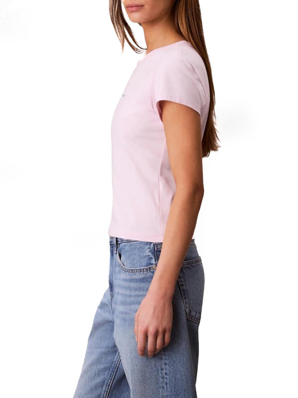 Calvin Klein Jeans T-shirt Donna Lv047f842g Rosa