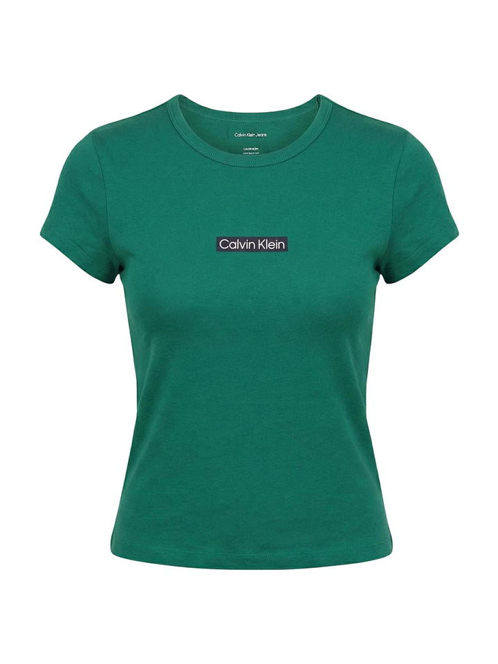 Calvin Klein Jeans T-shirt Donna Lv047f842g Verde