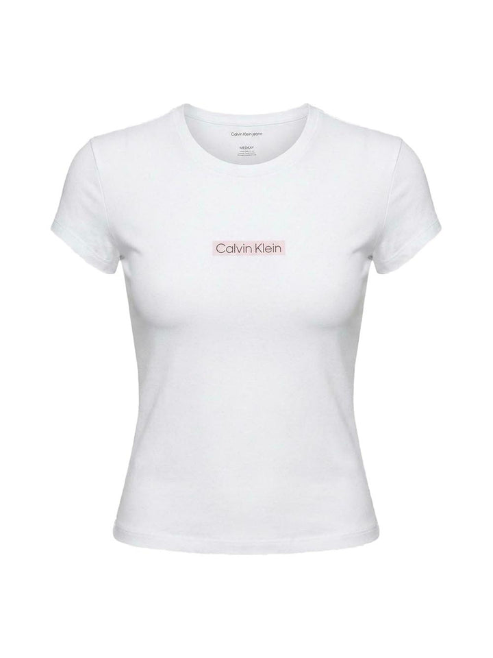 Calvin Klein Jeans T-shirt Donna Lv047f842g Bianco