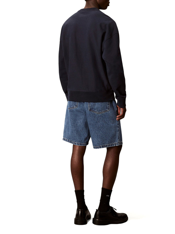 Calvin Klein Jeans Felpa Uomo Lv04rc277g Blu