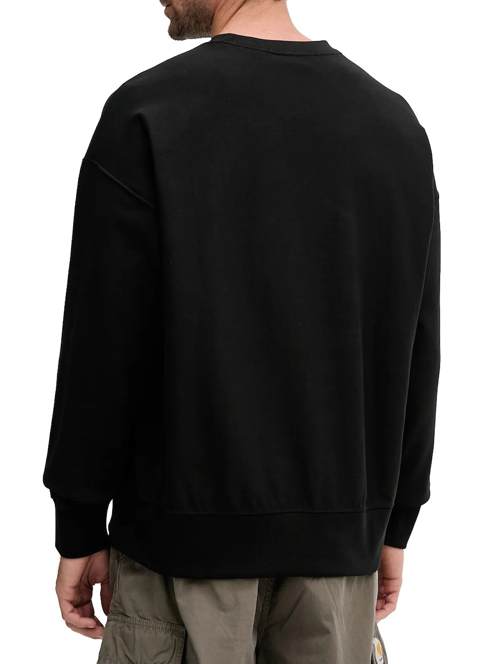 Calvin Klein Jeans Felpa Uomo Lv04rc277g Nero