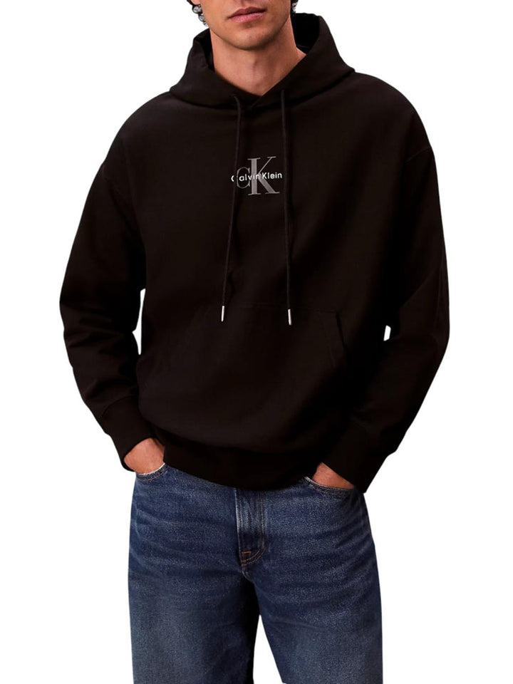 Calvin Klein Jeans Felpa Uomo Lv04rc281g Nero