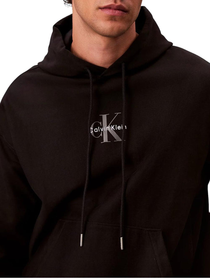 Calvin Klein Jeans Felpa Uomo Lv04rc281g Nero