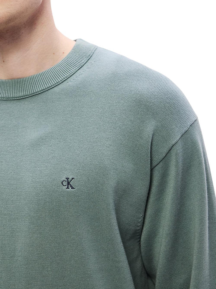 Calvin Klein Jeans Maglia Uomo Lv04rc309g Verde salvia