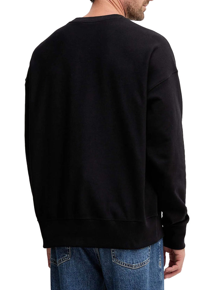 Calvin Klein Jeans Felpa Uomo Lv04rd234g Nero