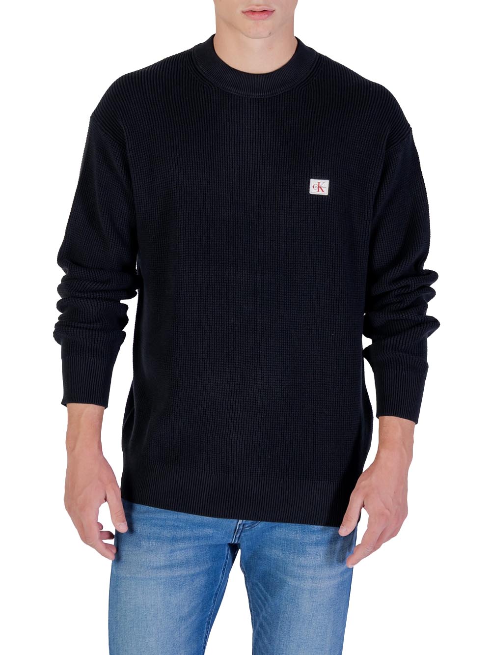 Calvin Klein Jeans Maglia Uomo Lv04rd313g Nero