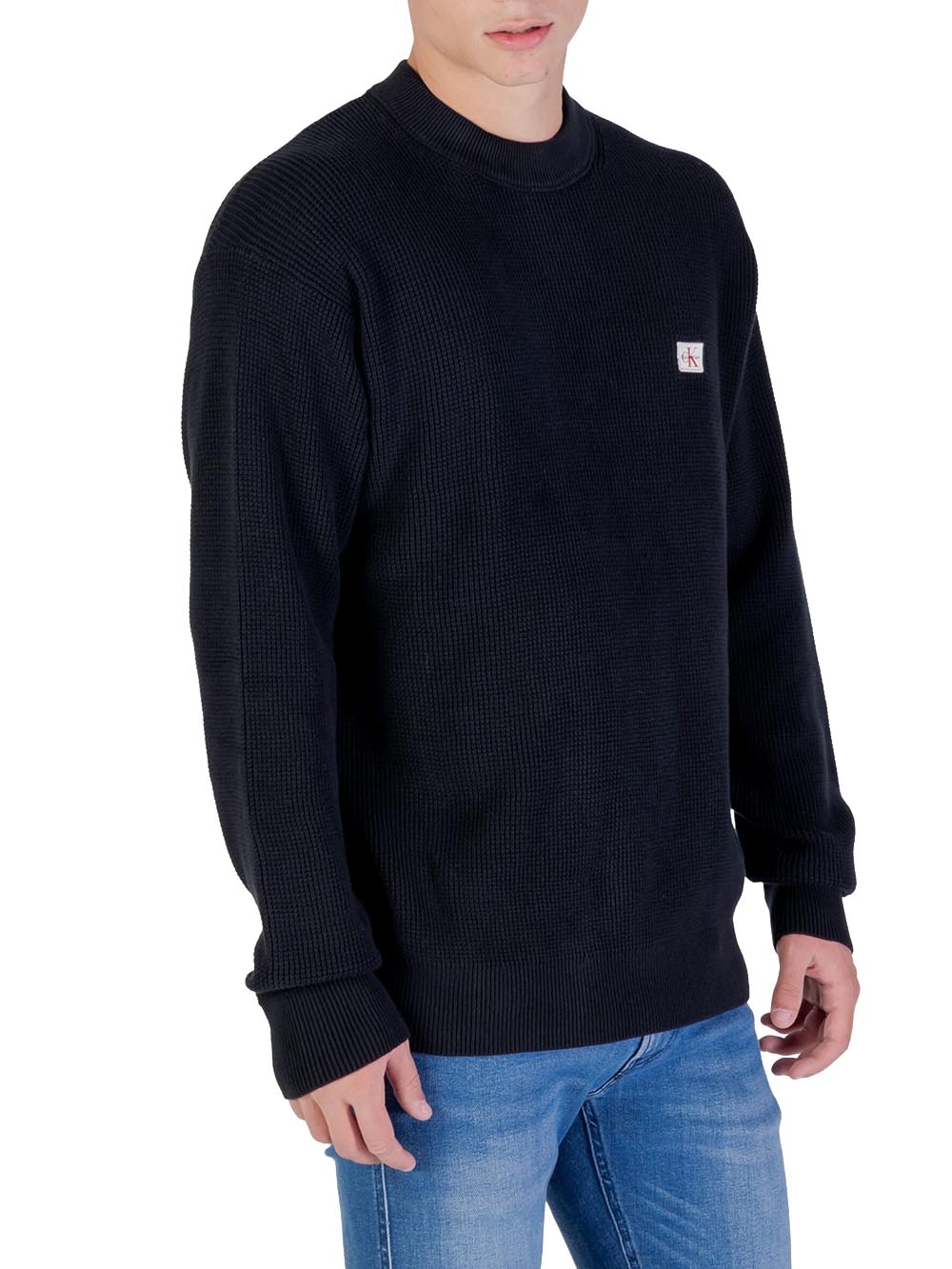 Calvin Klein Jeans Maglia Uomo Lv04rd313g Nero