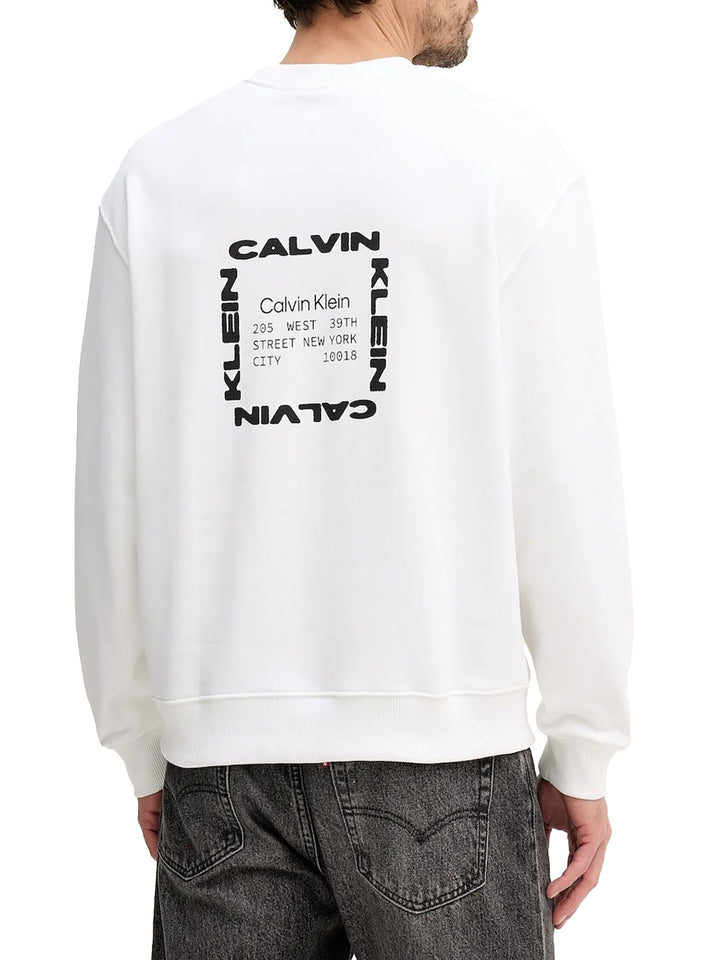 Calvin Klein Jeans Felpa Uomo Lv04re254g Panna