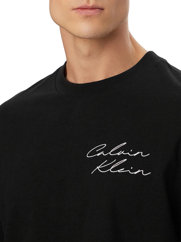 Calvin Klein Jeans T-shirt Uomo Lv04re828g Nero
