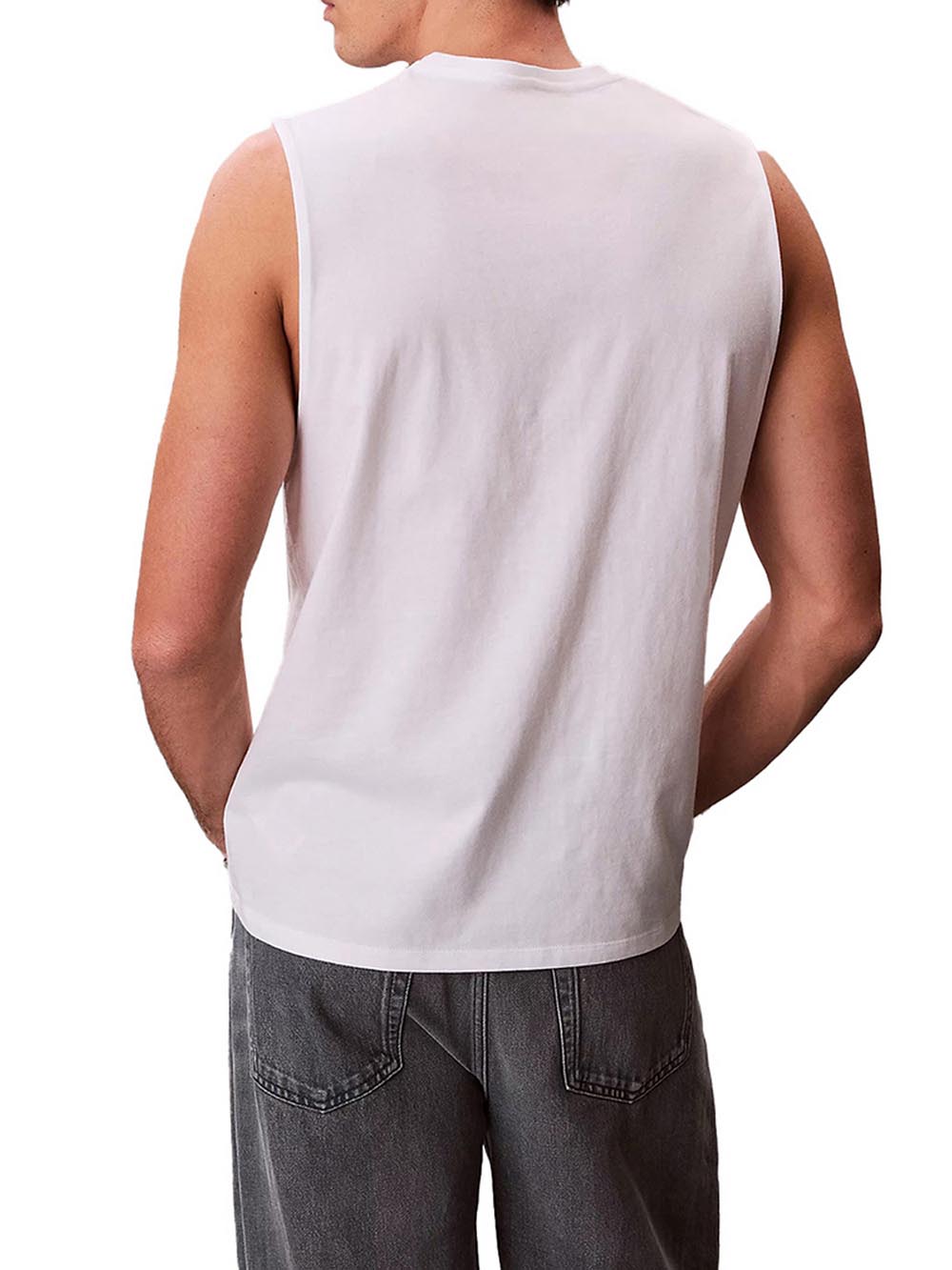Calvin Klein Jeans Canotta Uomo Lv04rf273g Bianco