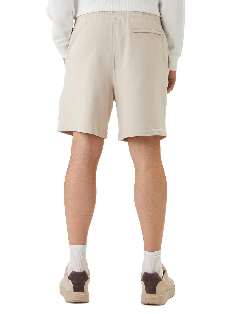350terry badge sh Calvin Klein Jeans Short Uomo Lv04rf282g Beige