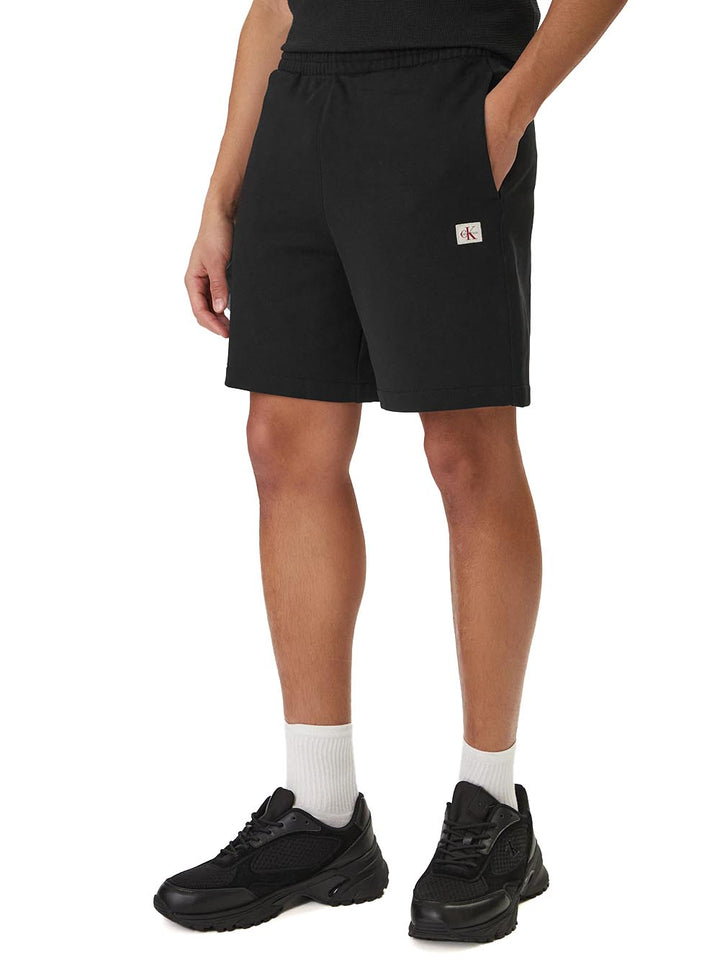 350terry badge sh Calvin Klein Jeans Short Uomo Lv04rf282g Nero
