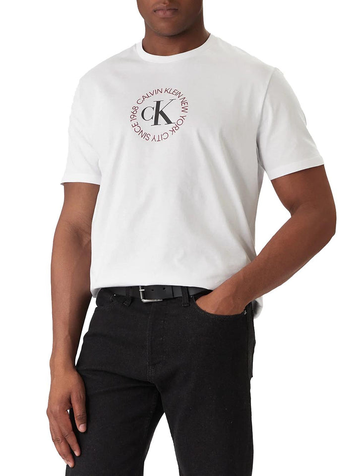 Calvin Klein Jeans T-shirt Uomo Lv14re816g Bianco