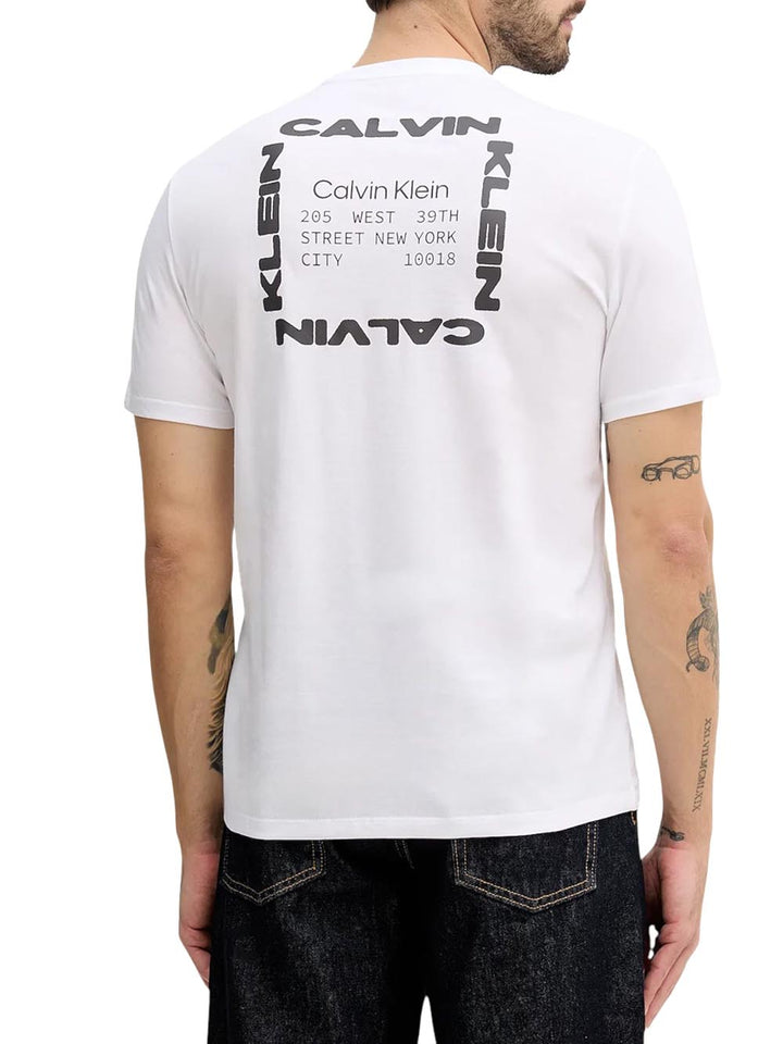 Calvin Klein Jeans T-shirt Uomo Lv14re830g Bianco