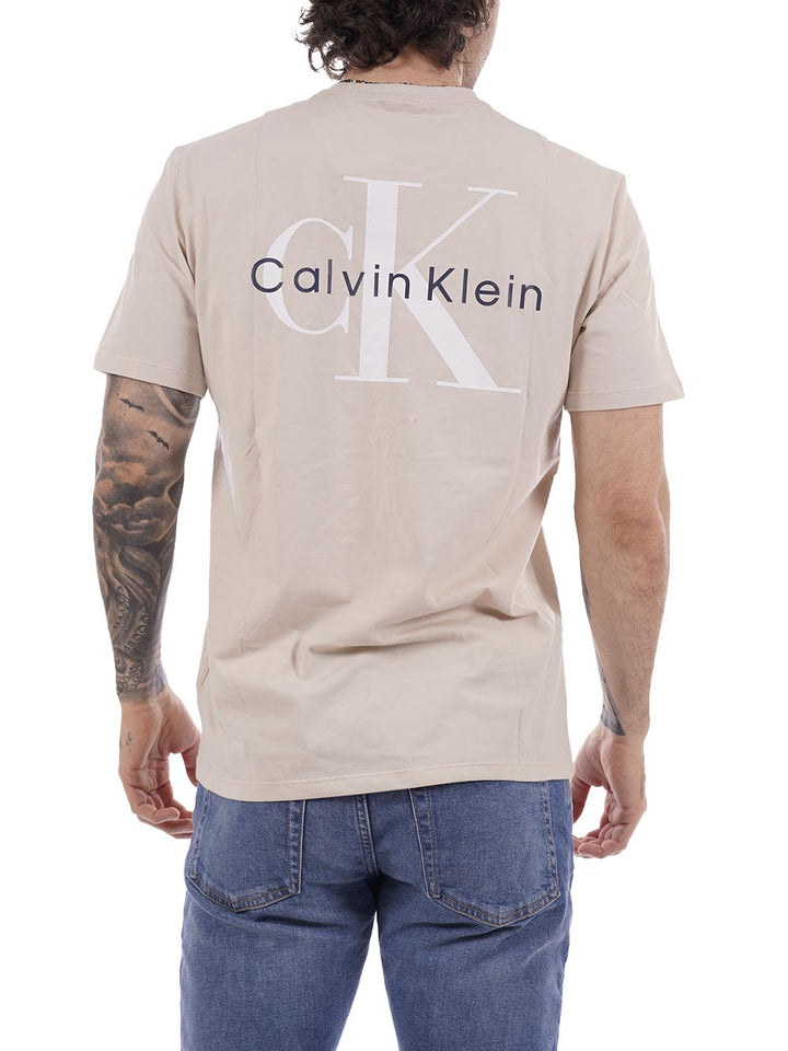 ss 30s classic back Calvin Klein Jeans T-shirt Uomo Lv14rf852g Beige