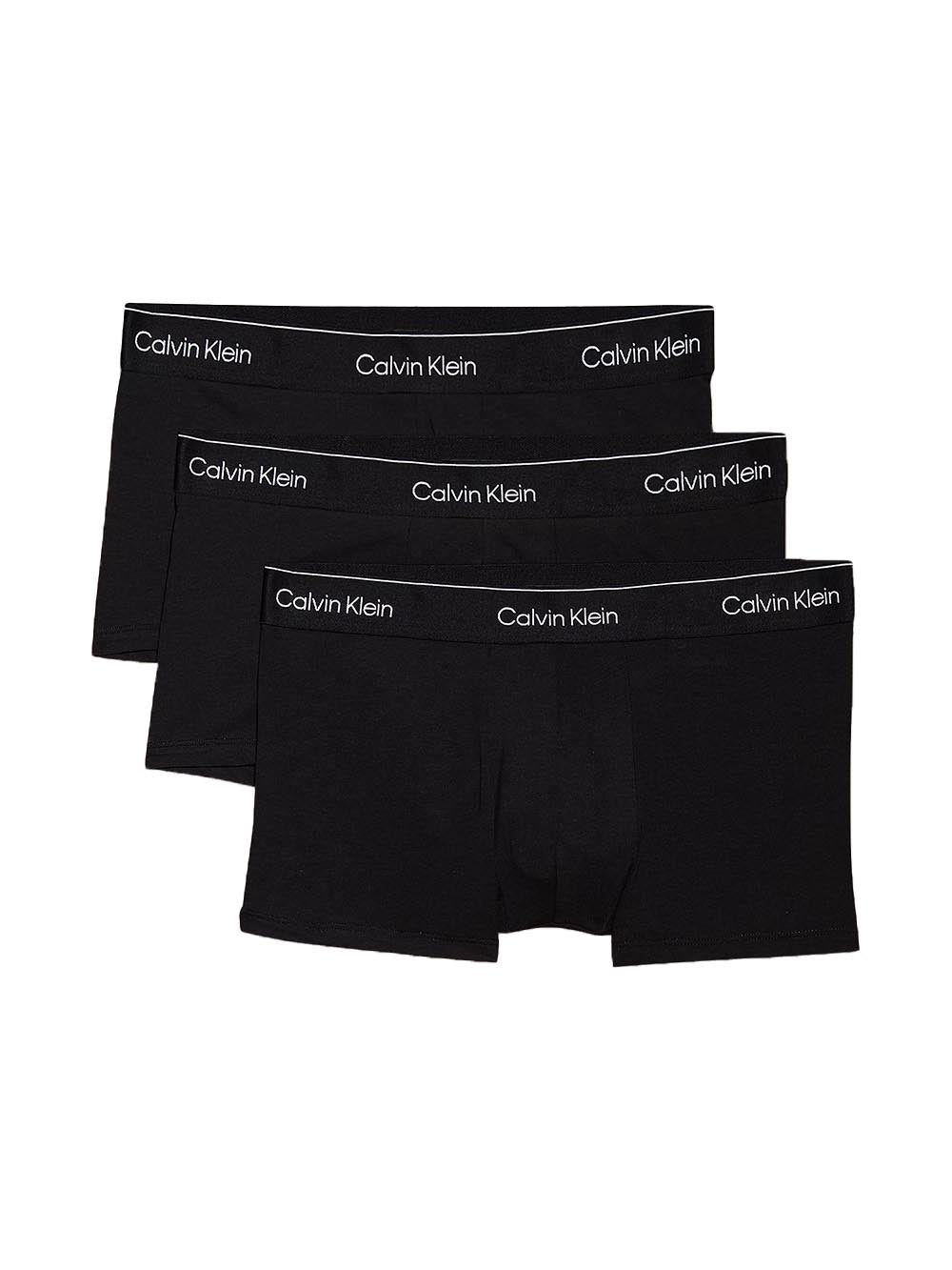 low rise trunk 3pk Calvin Klein Boxer Uomo Lv00nb4389 Nero