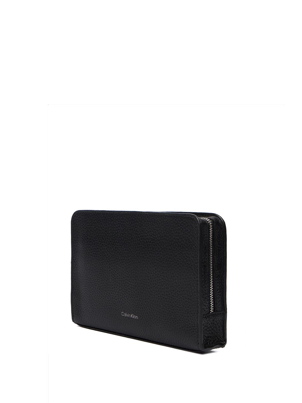 foil emboss small washbag Calvin Klein Pochette Donna Lv04d1153g Nero