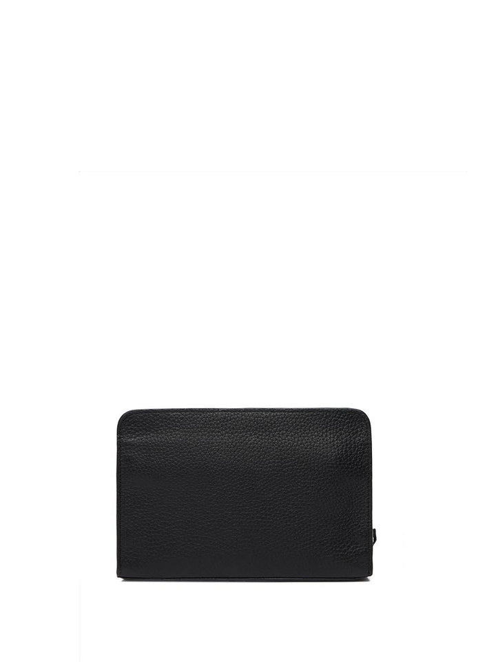 foil emboss small washbag Calvin Klein Pochette Donna Lv04d1153g Nero
