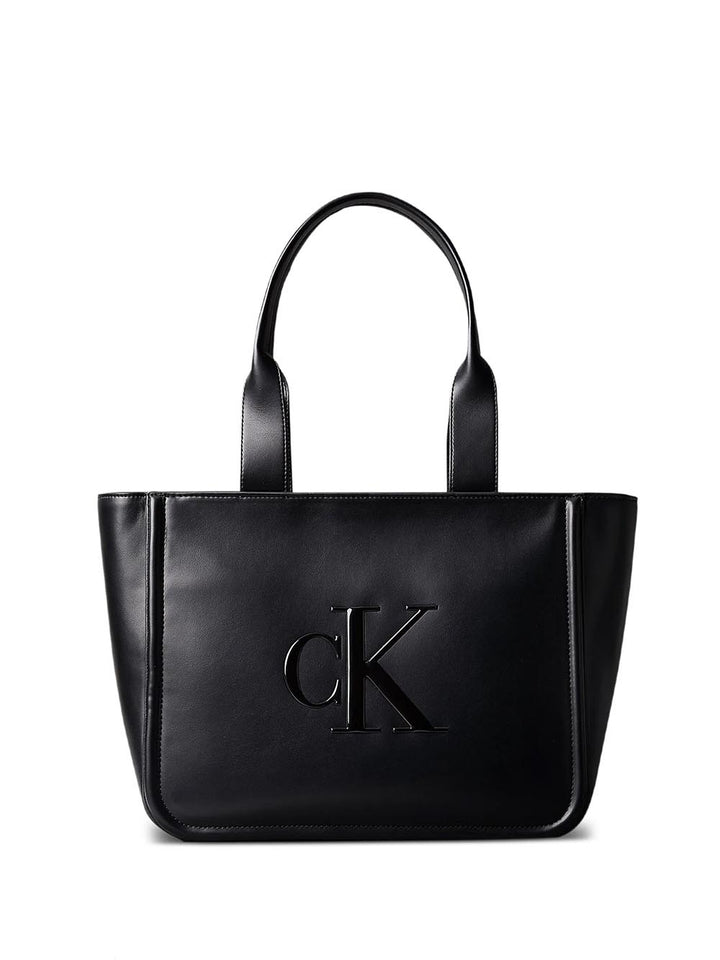 bold ck medium tote Calvin Klein Borsa a Spalla Donna Lv04f3218g Nero