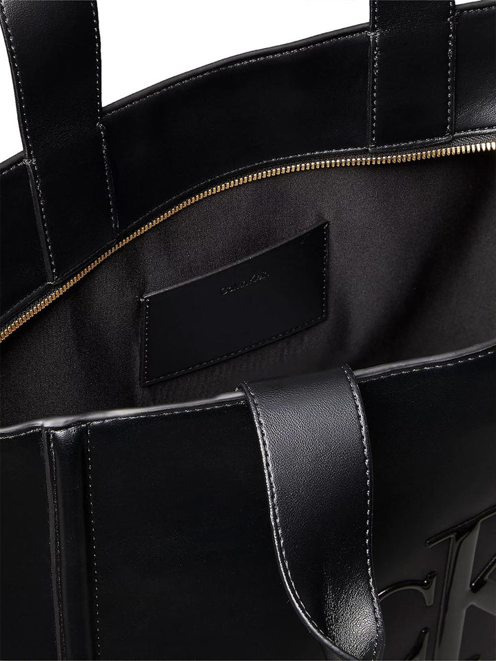 bold ck medium tote Calvin Klein Borsa a Spalla Donna Lv04f3218g Nero
