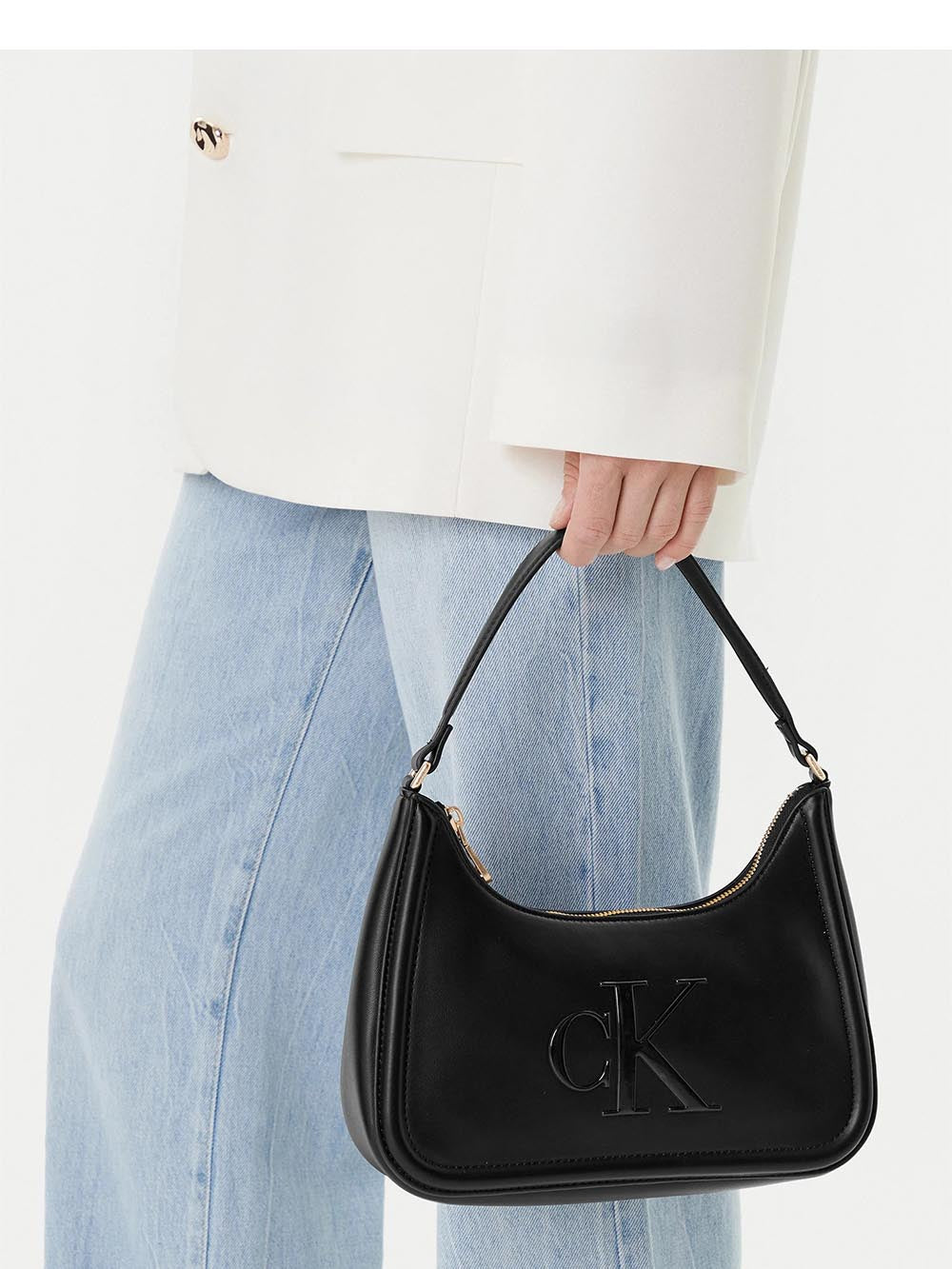 bold ck small shoulder bag Calvin Klein Borsa a Spalla Donna Lv04f3230g Nero