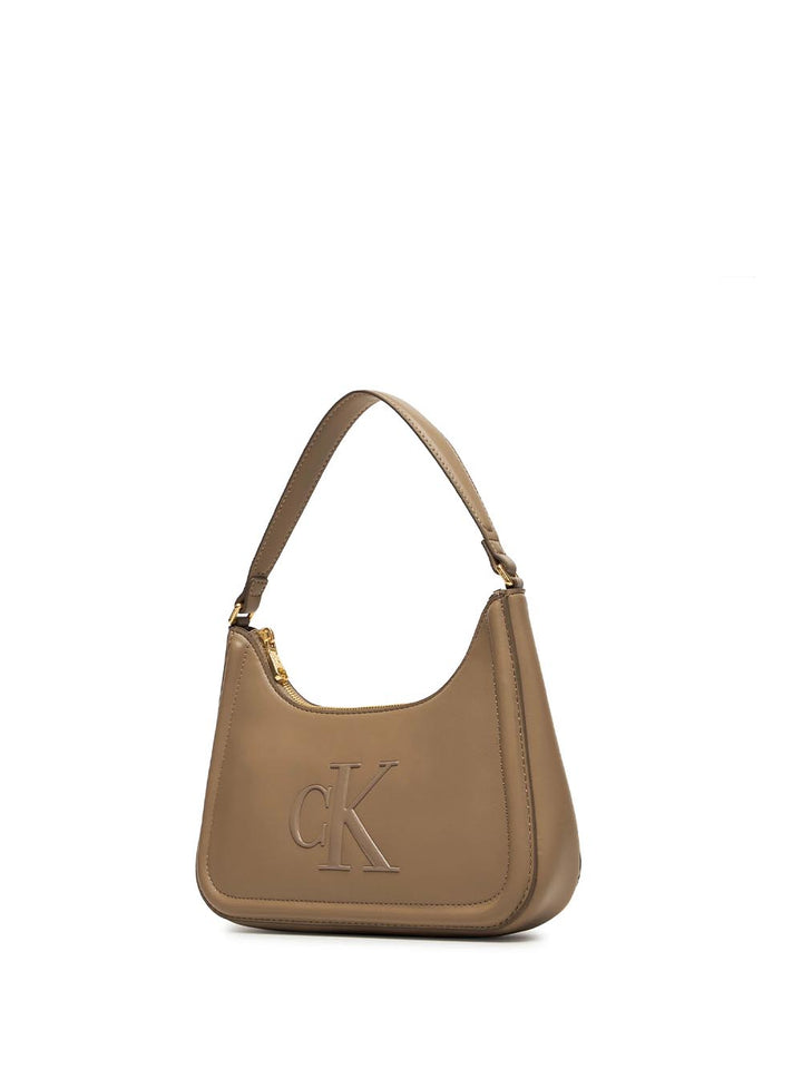 bold ck small shoulder bag Calvin Klein Borsa a Spalla Donna Lv04f3230g Tortora