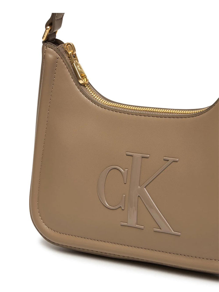bold ck small shoulder bag Calvin Klein Borsa a Spalla Donna Lv04f3230g Tortora