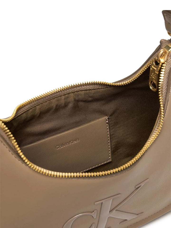 bold ck small shoulder bag Calvin Klein Borsa a Spalla Donna Lv04f3230g Tortora