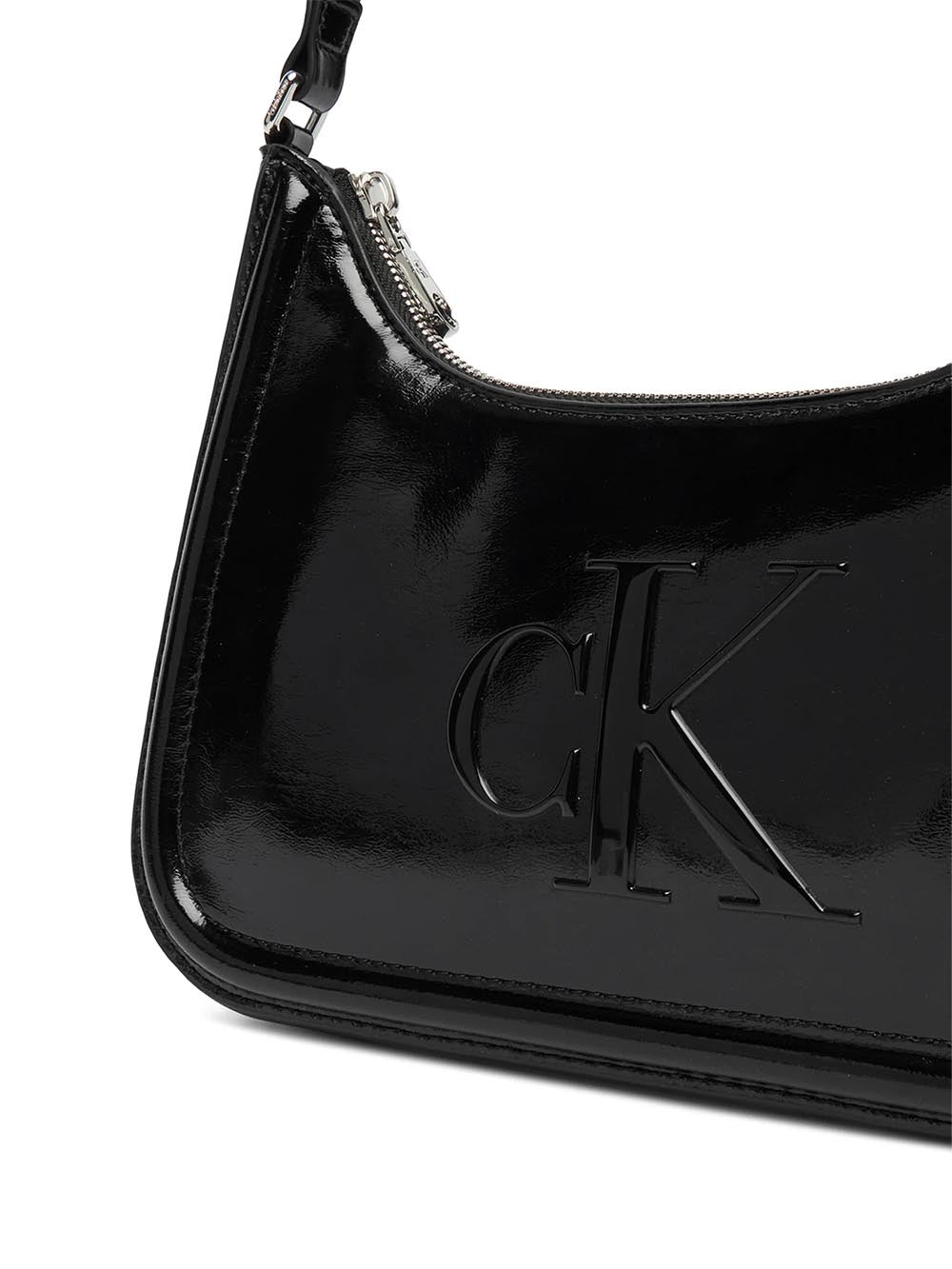 bold ck metallic shoulder bag Calvin Klein Borsa a Spalla Donna Lv04f3332g Nero