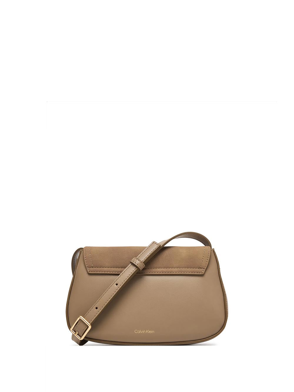 ck brushed flap camera bag Calvin Klein Borsa a Tracolla Donna Lv04f3409g Tortora