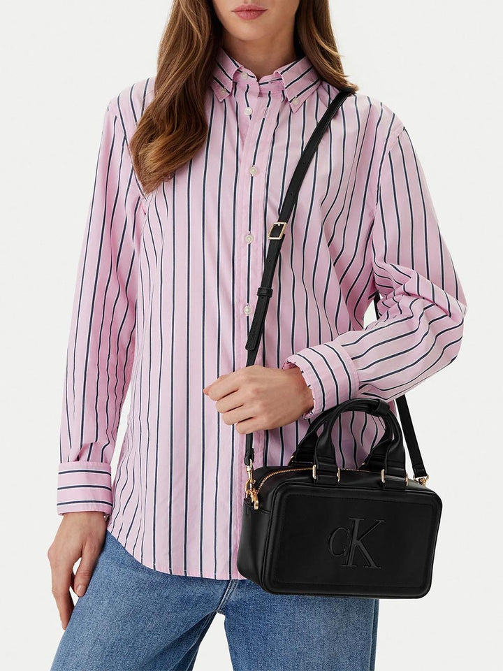 bold ck bauletto crossbody Calvin Klein Borsa Bauletto Donna Lv04f3411g Nero