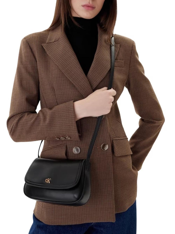 ck flap camera bag Calvin Klein Borsa a Tracolla Donna Lv04f3421g Nero
