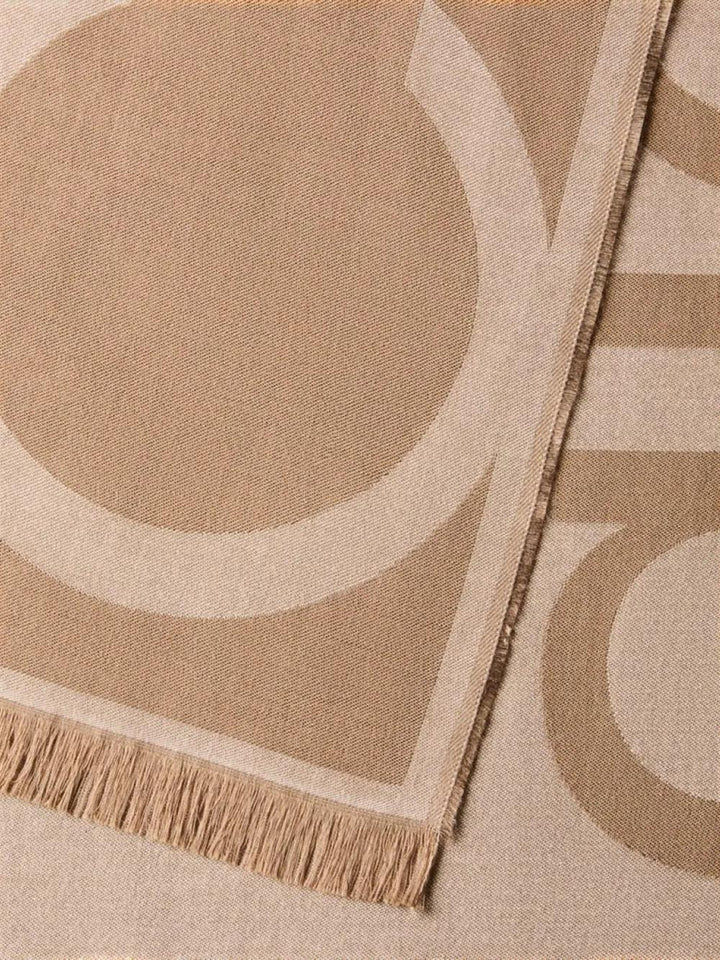 oversized logo lw jacquard sto Calvin Klein Foulard Donna Lv04f8066g Beige