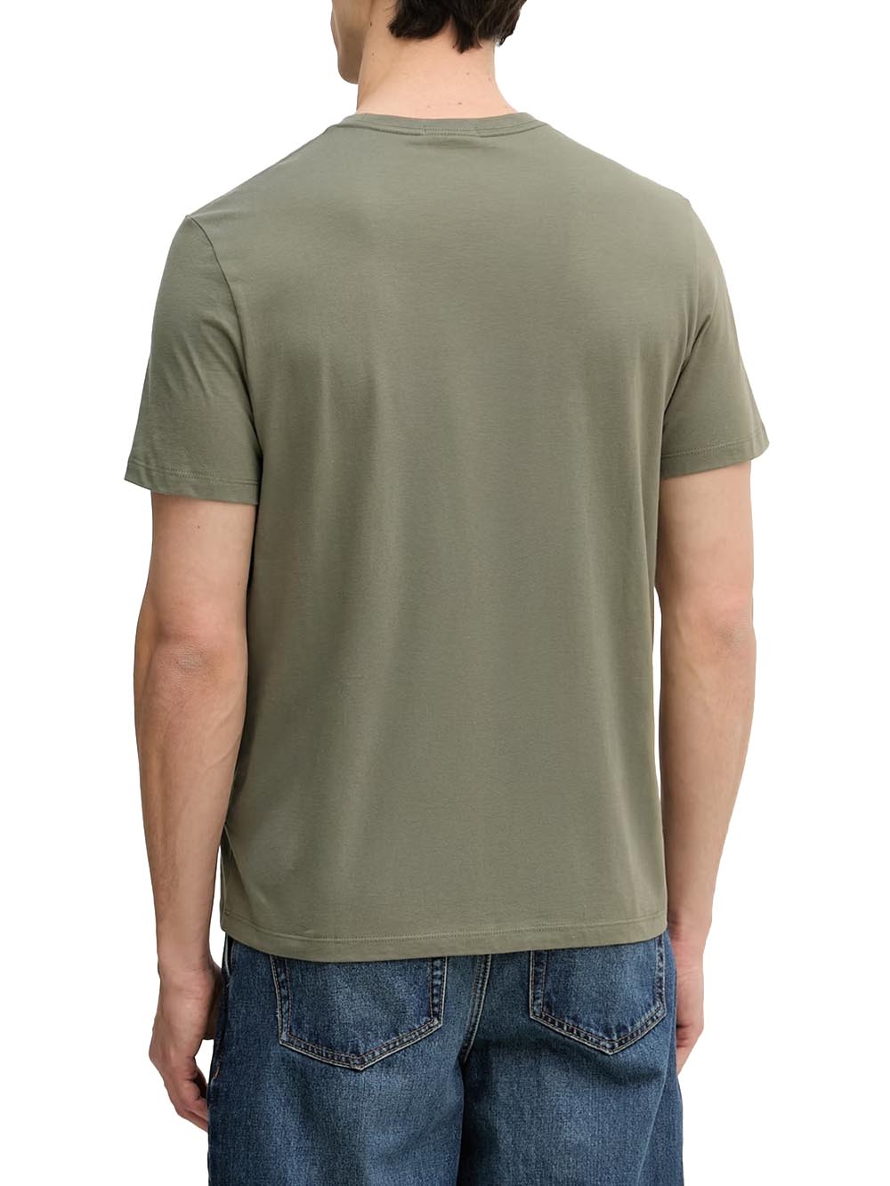 ss 30s clssc micro Calvin Klein Jeans T-shirt Uomo Lv04rf278g Verde militare