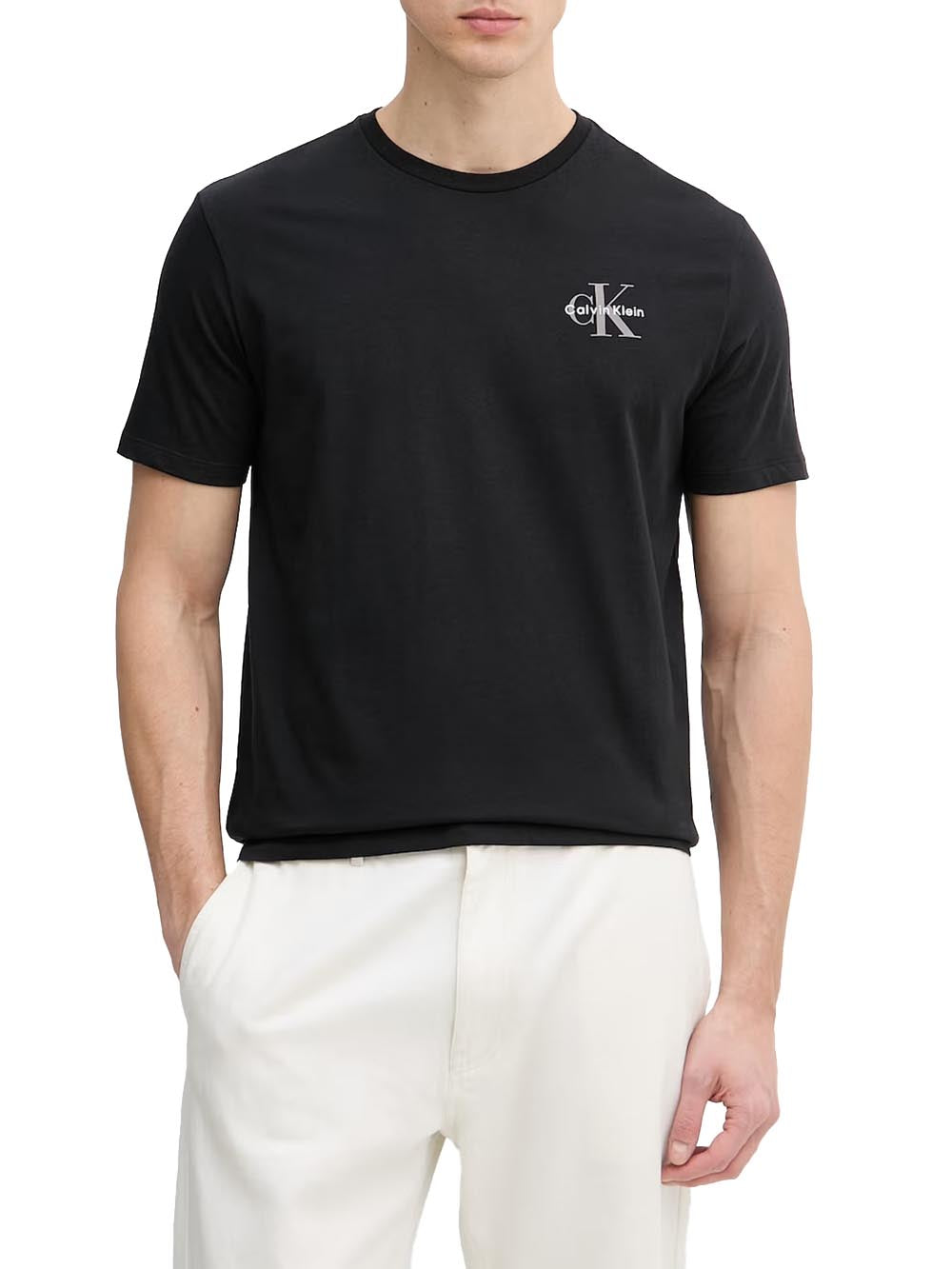 ss 30s clssc micro Calvin Klein Jeans T-shirt Uomo Lv04rf278g Nero