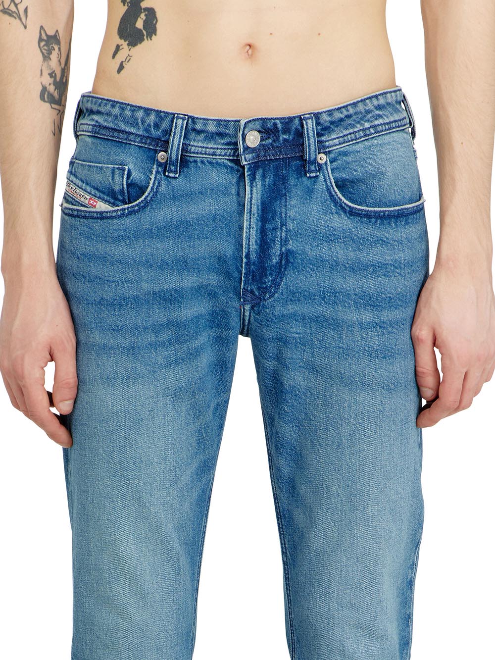 Diesel Jeans Uomo A03595 Blu medio