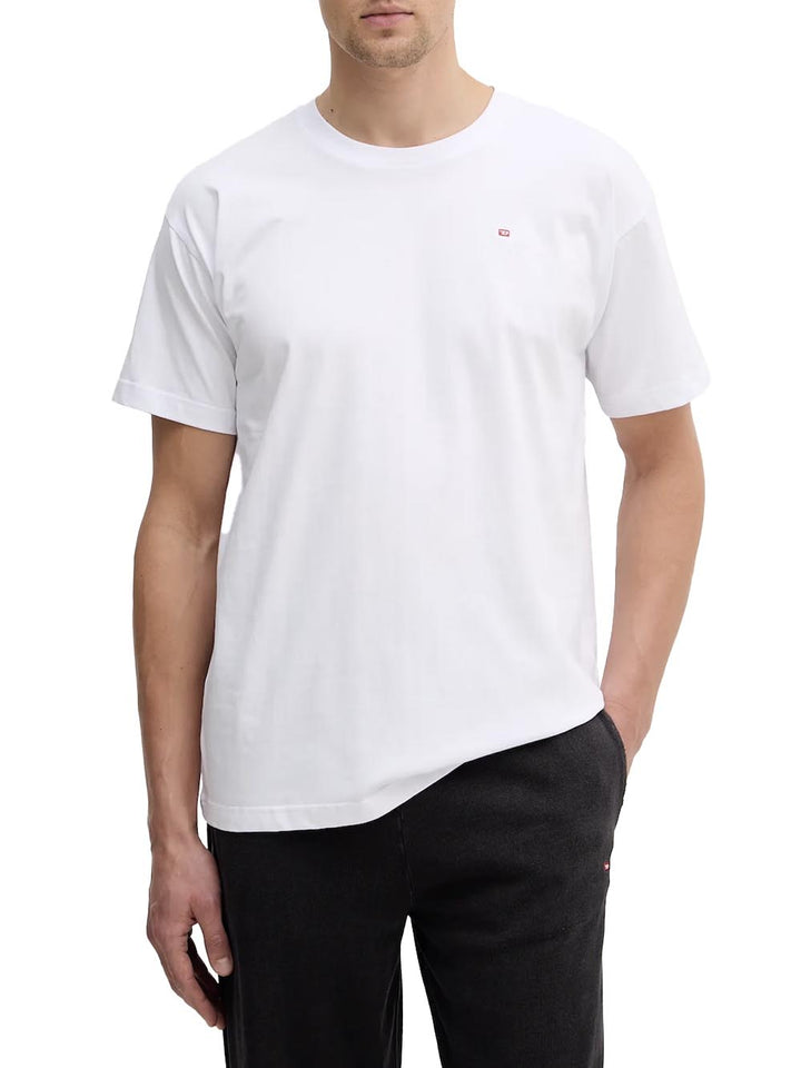 Diesel T-shirt Uomo A20198 0niax Bianco