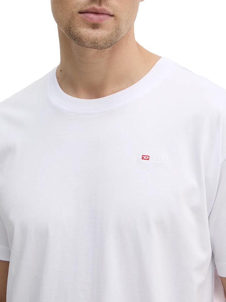 Diesel T-shirt Uomo A20198 0niax Bianco