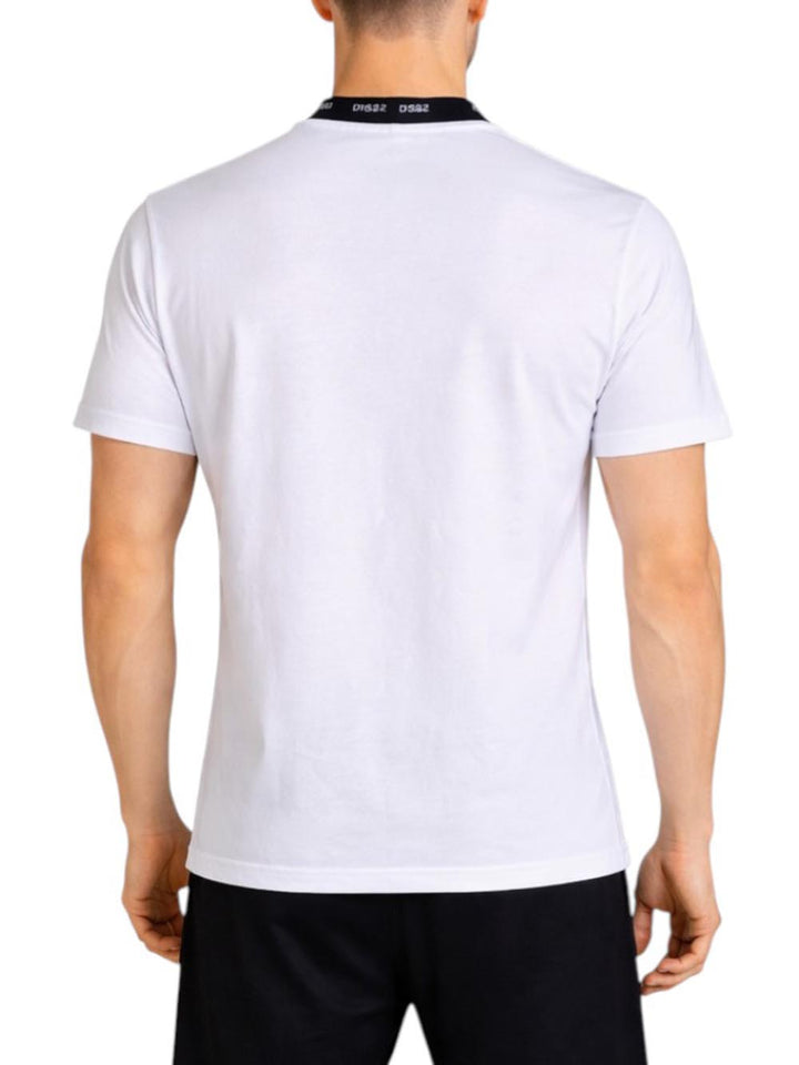 Ds2 T-shirt Uomo Ss26300 Bianco nero